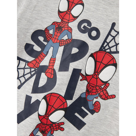 Name It Light Grey Melange Main Spidey Regular T-Shirt