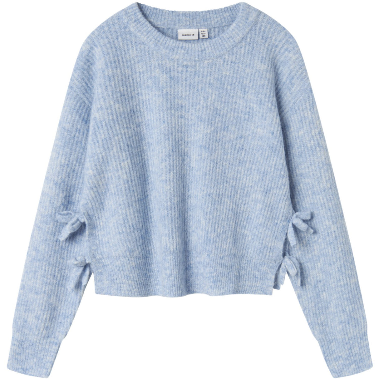 Name It Dusty Blue Linnea Loose Kort Stickad