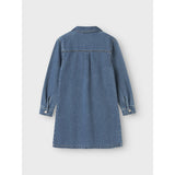 Name It Medium Blue Denim Astrid Zip Denim Klänning