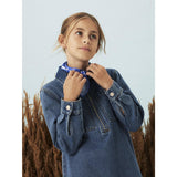 Name It Medium Blue Denim Astrid Zip Denim Klänning
