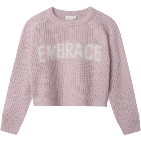 Name It Burnished Lilac Kerda Kort Stickad