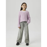 Name It Winsome Orchid Tanna Kort Loose Stickad