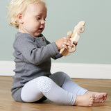 Gobabygo Sky Blue Crawling Leggings Organic Bomull