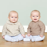 Gobabygo Sky Blue Crawling Strumpbyxar Organic Bomull