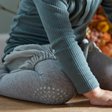 Gobabygo Grey Melange Crawling Strumpbyxar Organic Bomull