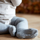 Gobabygo Grey Melange Crawling Strumpbyxar Organic Bomull