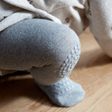 Gobabygo Grey Melange Crawling Strumpbyxar Organic Bomull