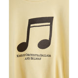 Mini Rodini Yellow Note Embroidery Sweatshirt