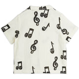 Mini Rodini White Note AOP Muslin Skjorta