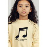 Mini Rodini Yellow Note Embroidery Sweatshirt