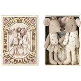 Maileg Royal Twin Mice, Little Sister Och Brother I Matchbox