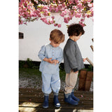 Wheat Blue Stripe Skjorta Bjørk