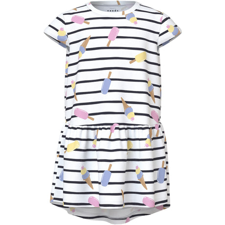 Name It Bright White Ice Vigga Capsl Klänning F1 Noos