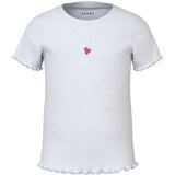 Name It Bright White Strawberry Vivemma Slim T-Shirt