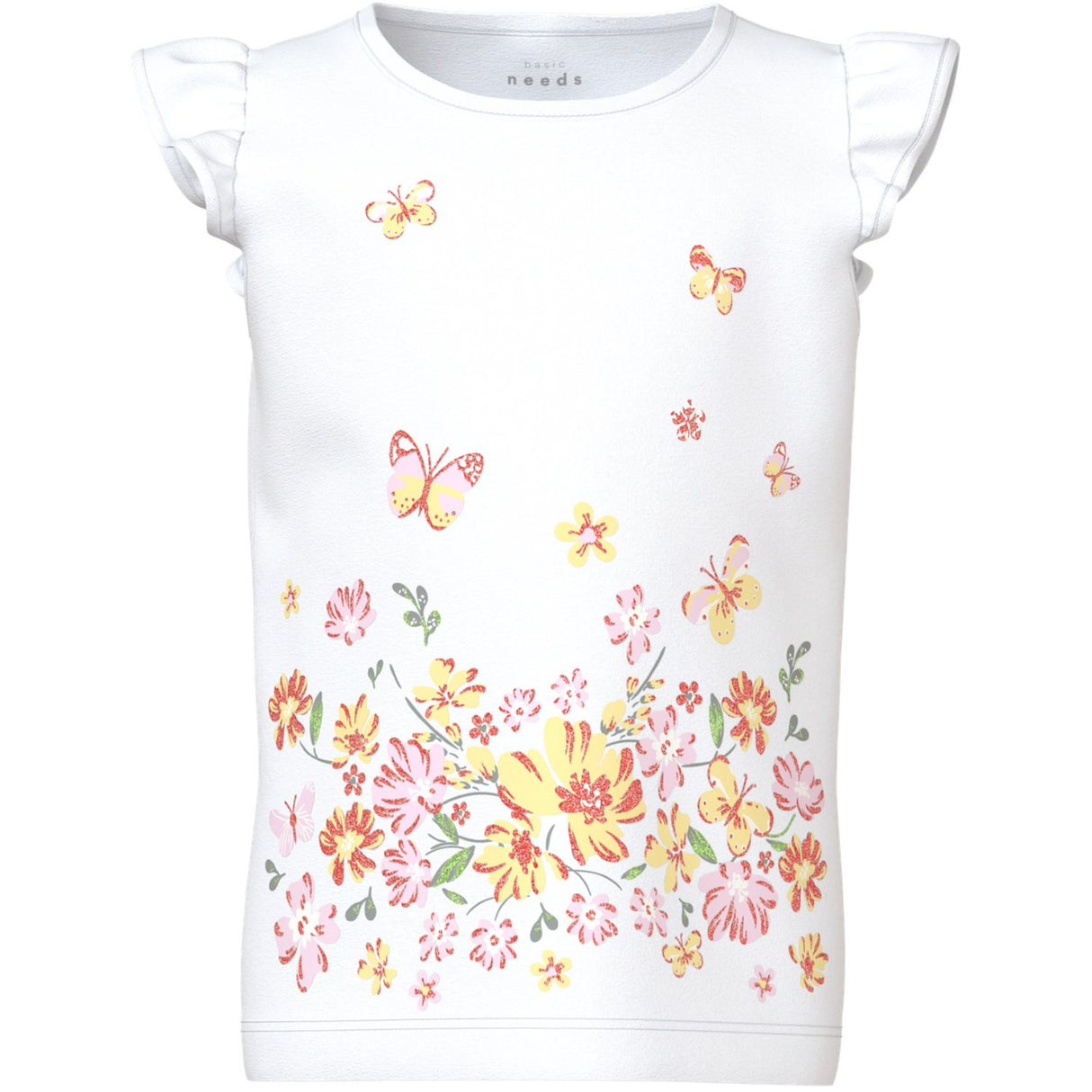 Name It Bright White Yellow Flower Vayana Capsl Topp