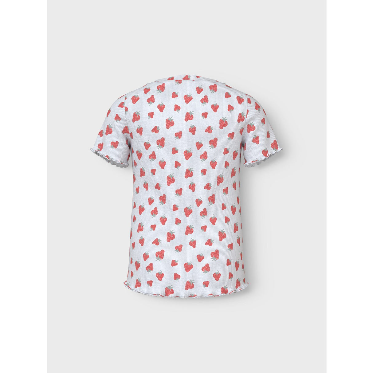 Name It Bright White Strawberry Vemma AOP Slim T-Shirt