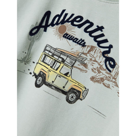 Name It Aqua Gray Hako Regular Blus