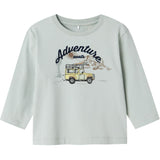 Name It Aqua Gray Hako Regular Blus