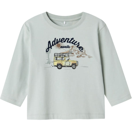 Name It Aqua Gray Hako Regular Blus