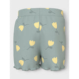 Name It Aqua Gray Lemon Vemma AOP Shorts