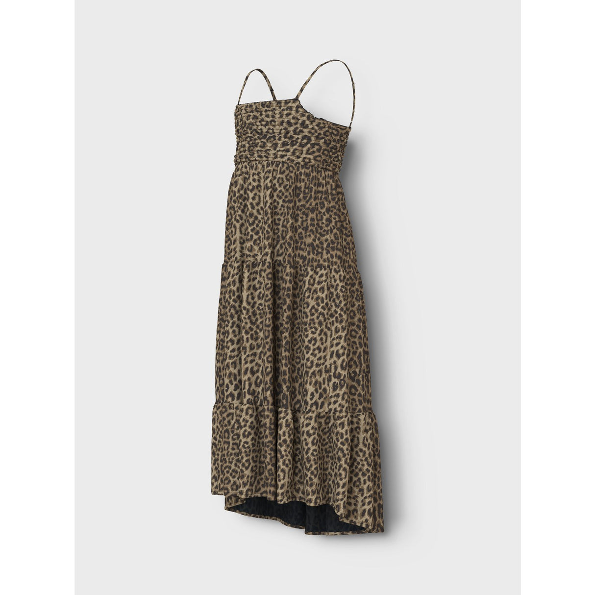 Name It Black Leopard AOP Vinaya Rem Maxi Klänning