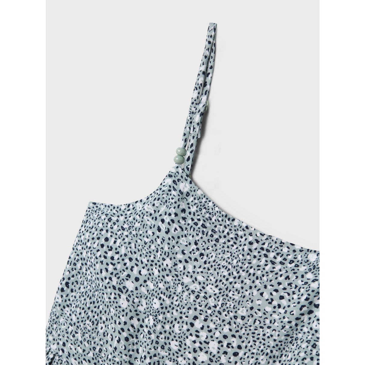 Name It Aqua Gray Leo Jilli Rem Midi Klänning