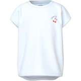 Name It Bright White Heart Cherry Varutti Capsl Loose T-Shirt