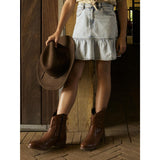 Name It Light Blue Denim Nynne Kort Denim Kjol