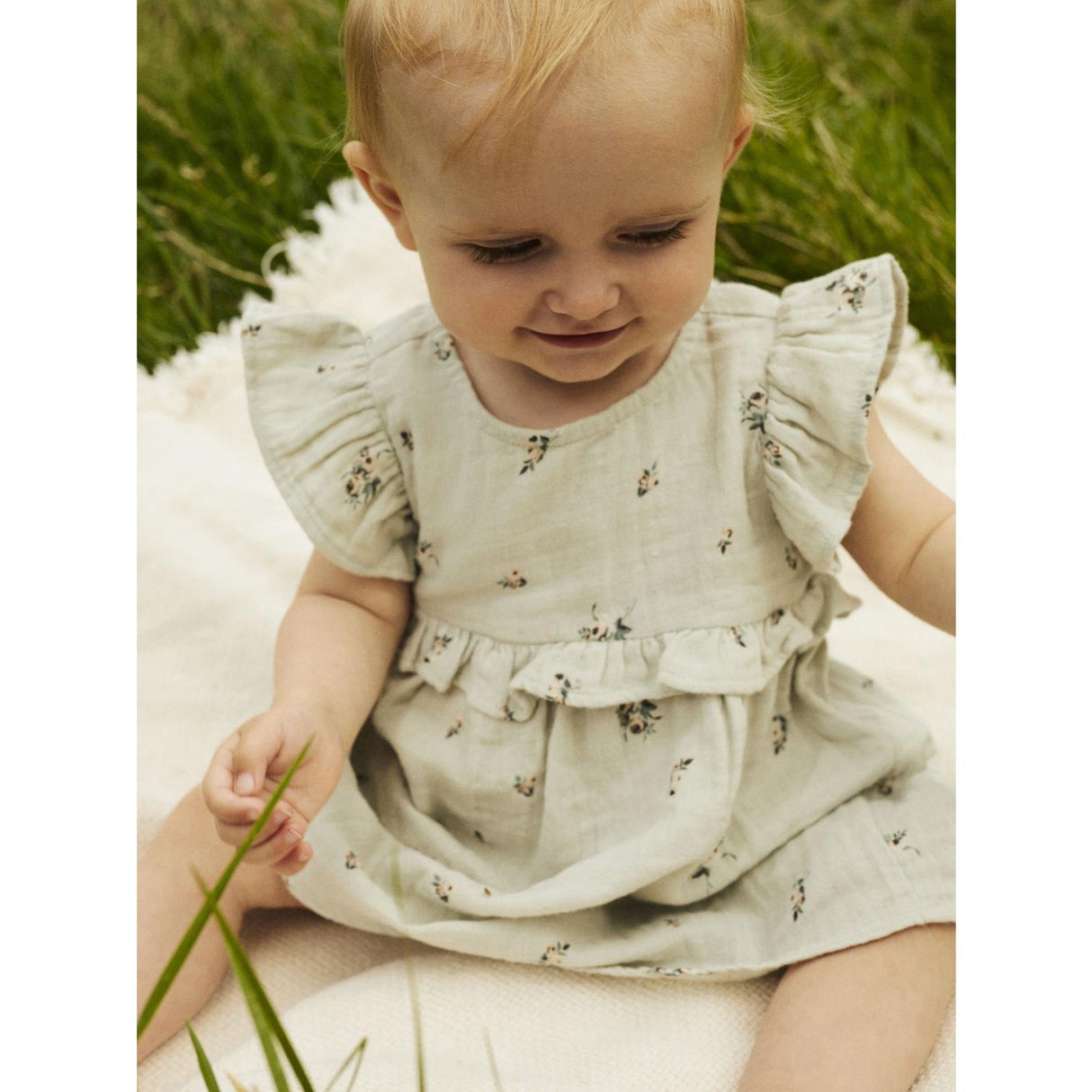 Name It Aqua Gray Hikka Capsl Klänning