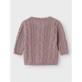 Name It Purple Dove Jollie Stickad Cardigan