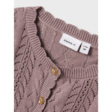 Name It Purple Dove Jollie Stickad Cardigan