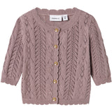 Name It Purple Dove Jollie Stickad Cardigan