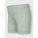 Name It Aqua Gray Jsilke Slim Biker Shorts