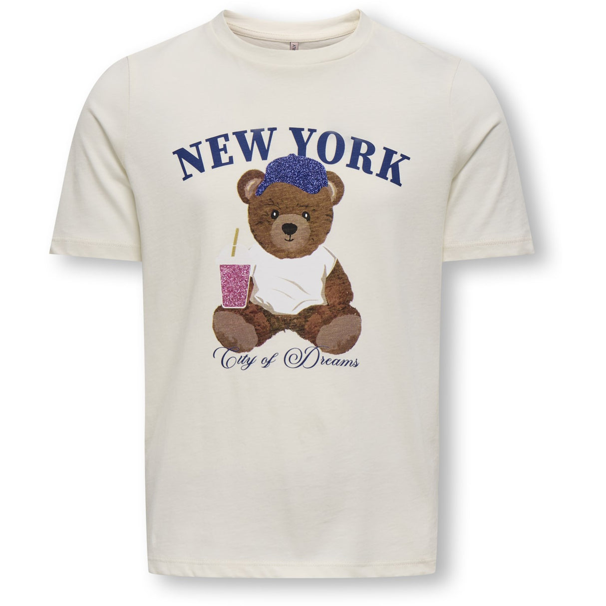 kids ONLY Cloud Dancer New York Rosa Regular T-Shirt
