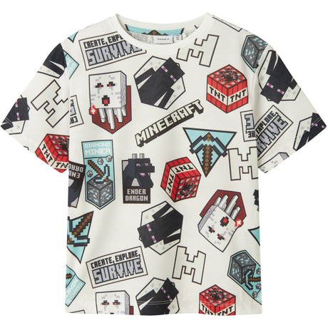 Name It Bright White Map Minecraft Regular Poly T-Shirt