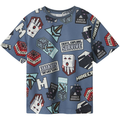 Name It Blue Mirage Map Minecraft Regular Poly T-Shirt