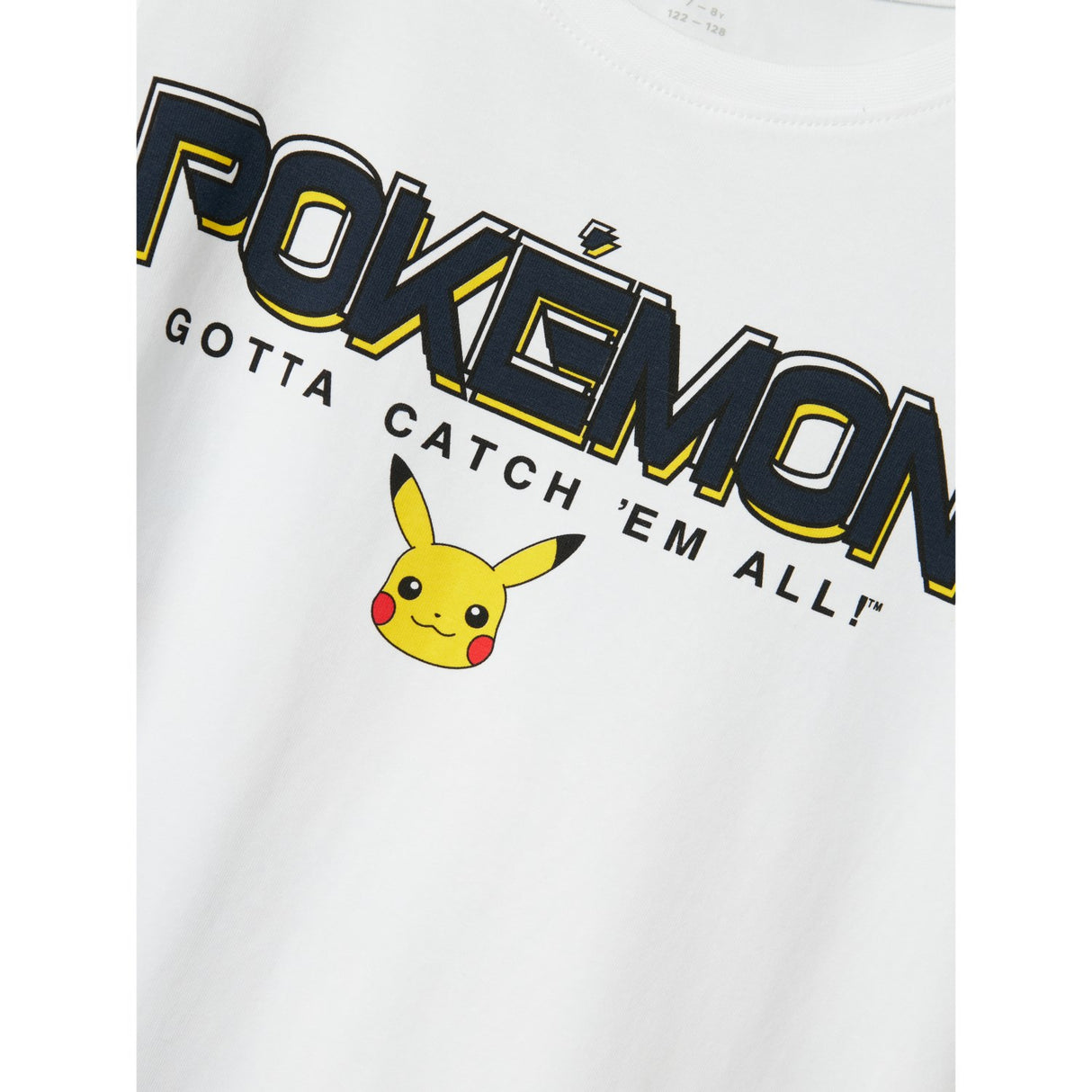 Name It Bright White Mat Pokemon Regular T-Shirt