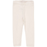 COPENHAGEN COLORS Cream Pointelle Heart Leggings