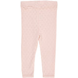 COPENHAGEN COLORS Dusty Rose Pointelle Heart Leggings