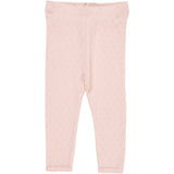 COPENHAGEN COLORS Dusty Rose Pointelle Heart Leggings