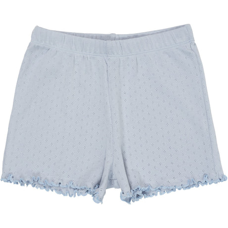 COPENHAGEN COLORS Dusty Blue Summer Pointelle Shorts