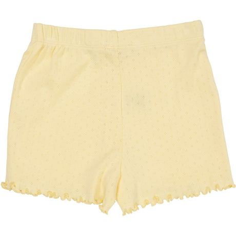COPENHAGEN COLORS Lt. Yellow Summer Pointelle Shorts