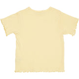 COPENHAGEN COLORS Lt Yellow Summer Pointelle T-Skjorta Ss