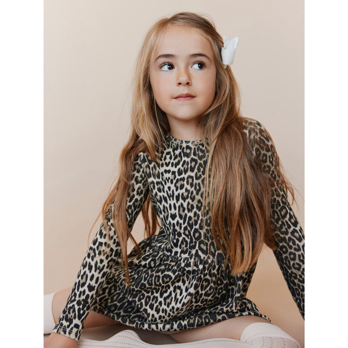 Sofie Schnoor Light Brown Leopard Klänning