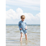 Serendipity Azur Stripe Long Shorts