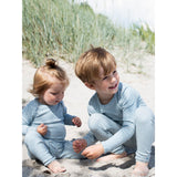 Serendipity Azur/Ecru Leggings Stripe