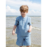 Serendipity Azur Stripe Long Shorts