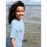 Serendipity Azur Stripe Knap Klänning