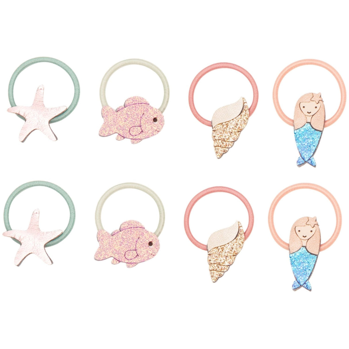 Mimi & Lula 8 Hårsnoddar - Mini Mermaid Sealife