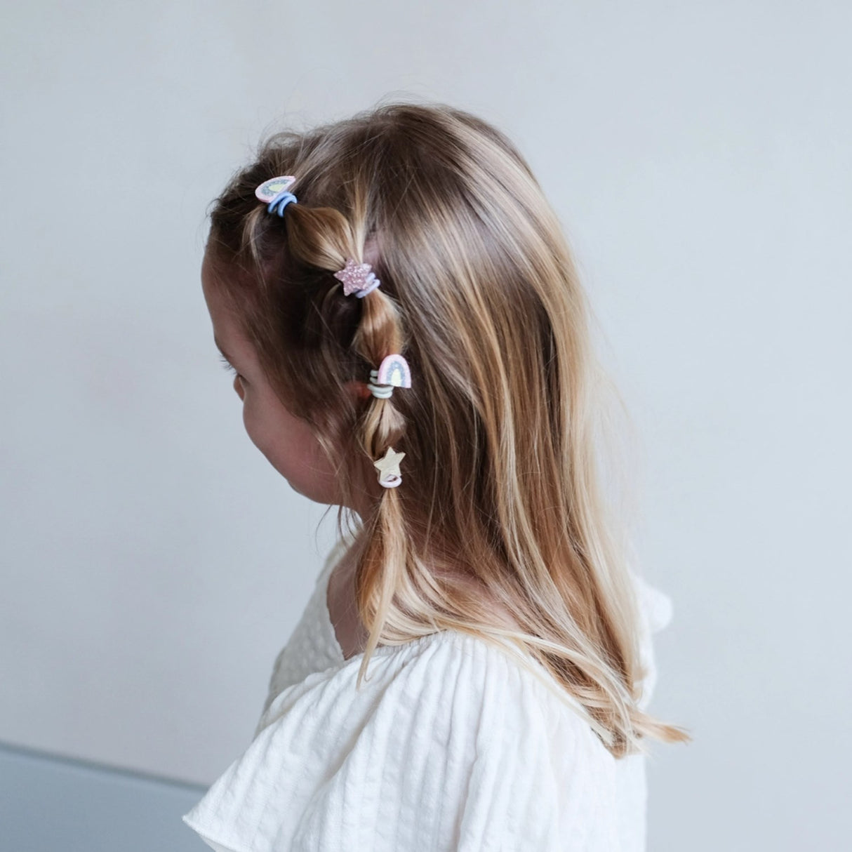 Mimi & Lula 8 Hårsnoddar - Mini Rainbow & Star Dreamland